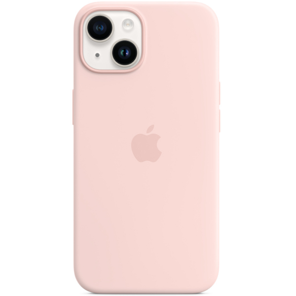 Чехол Apple для iPhone 14 Silicone Case with MagSafe (MPRX3ZM/A) Chalk Pink