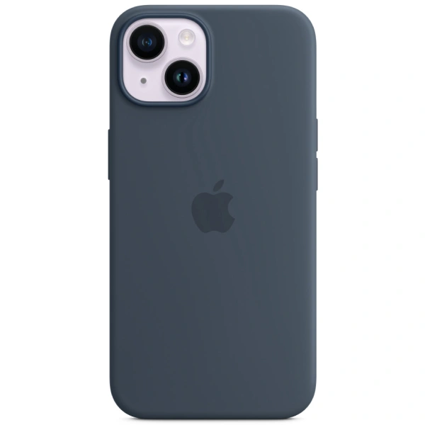 Чехол Apple для iPhone 14 Plus Silicone Case with MagSafe - Storm Blue (MPT53ZM/A) - фото 5