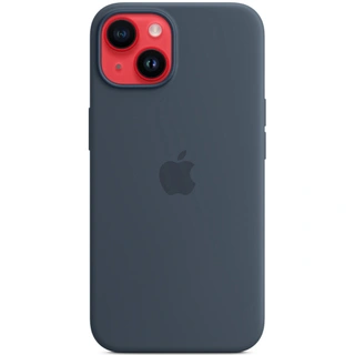 Чехол Apple для iPhone 14 Plus Silicone Case with MagSafe - Storm Blue (MPT53ZM/A)