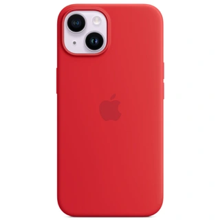 Чехол Apple для iPhone 14 Plus Silicone Case with MagSafe - (PRODUCT)RED (MPT63ZM/A) - фото 3