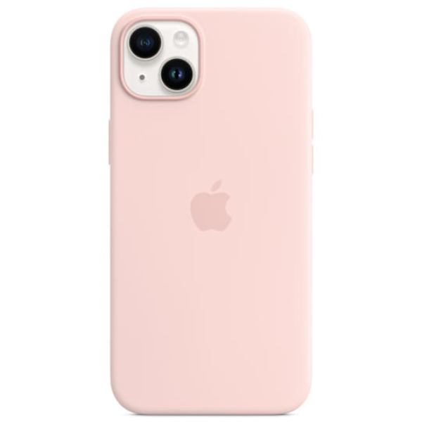 Чехол Apple для iPhone 14 Plus Silicone Case with MagSafe (MPT73ZM/A) Chalk Pink