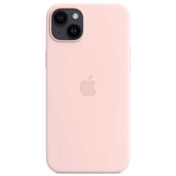 Чехол Apple для iPhone 14 Plus Silicone Case with MagSafe (MPT73ZM/A) Chalk Pink