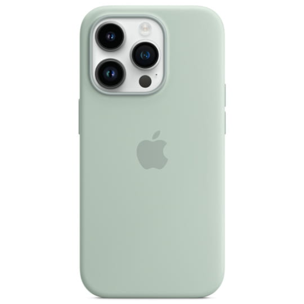 Чехол Apple для iPhone 14 Pro Silicone Case with MagSafe (MPTL3ZM/A) Succulent