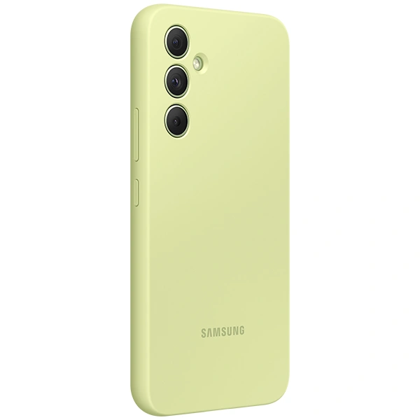 Чехол Samsung для Galaxy A54 Silicone Cover (EF-PA546TGEGRU) Lime - фото 3