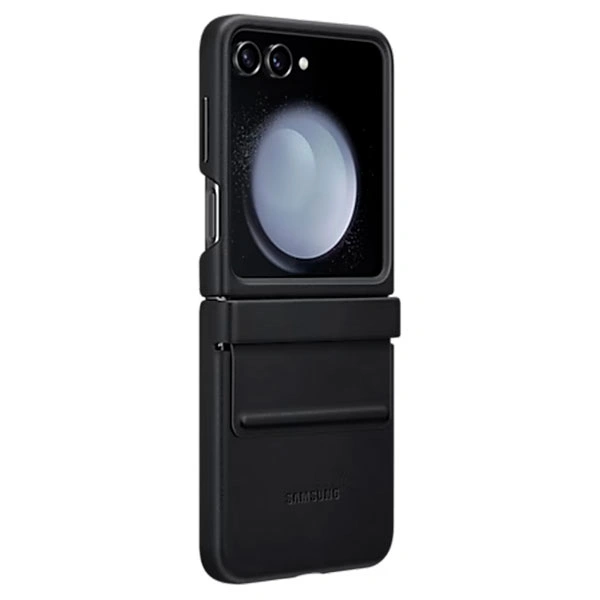 Чехол Samsung для Galaxy Z Flip5 Flap Eco-Leather Case (EF-VF731PBEGRU) Black - фото 3