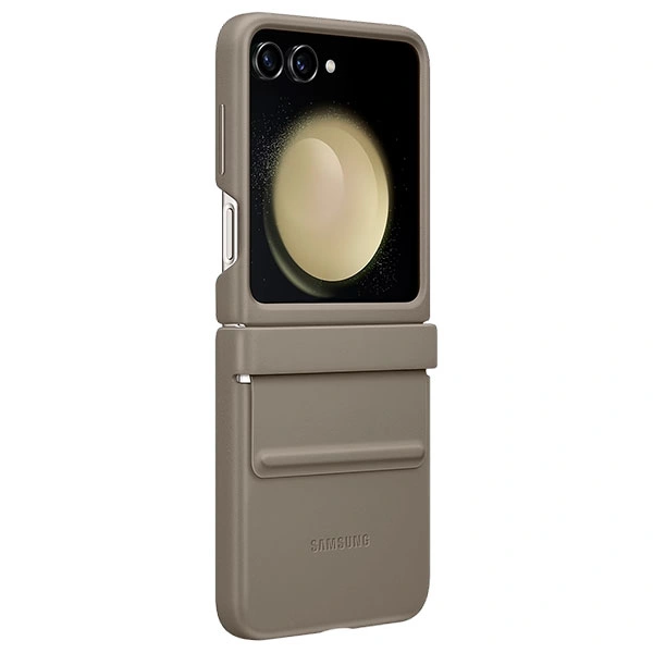 Чехол Samsung для Galaxy Z Flip5 Flap Eco-Leather Case (EF-VF731PAEGRU) Gray - фото 3