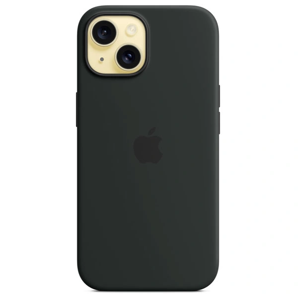 Чехол Apple для iPhone 15 Silicone Case with MagSafe (MT0J3ZM/A) Black - фото 3