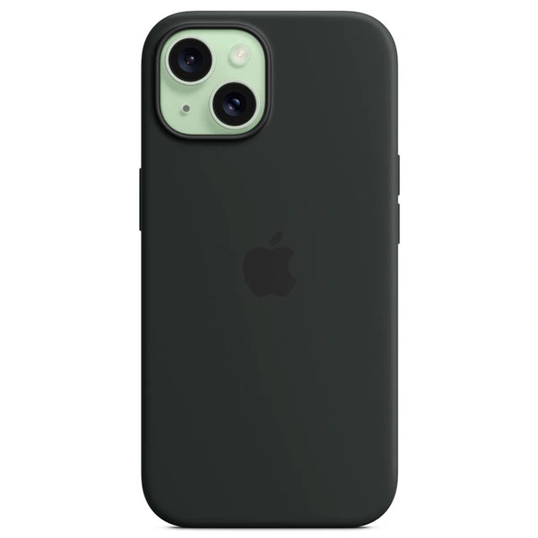 Чехол Apple для iPhone 15 Silicone Case with MagSafe (MT0J3ZM/A) Black - фото 4