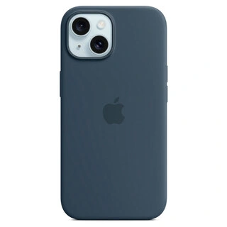 Чехол Apple для iPhone 15 Silicone Case with MagSafe (MT0N3ZM/A) Storm Blue