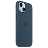 Чехол Apple для iPhone 15 Silicone Case with MagSafe (MT0N3ZM/A) Storm Blue - фото 6