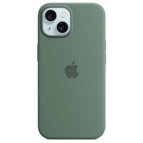 Чехол Apple для iPhone 15 Silicone Case with MagSafe (MT0X3ZM/A) Cypress