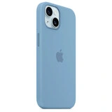 Чехол Apple для iPhone 15 Silicone Case with MagSafe (MT0Y3ZM/A) Winter Blue - фото 6