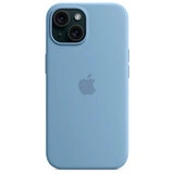 Чехол Apple для iPhone 15 Silicone Case with MagSafe (MT0Y3ZM/A) Winter Blue - фото 5