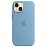 Чехол Apple для iPhone 15 Silicone Case with MagSafe (MT0Y3ZM/A) Winter Blue - фото 3