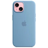 Чехол Apple для iPhone 15 Silicone Case with MagSafe (MT0Y3ZM/A) Winter Blue - фото 2