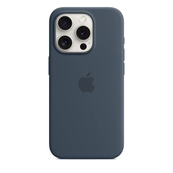 Чехол Apple для iPhone 15 Pro Silicone Case with MagSafe (MT1D3ZM/A) Storm Blue