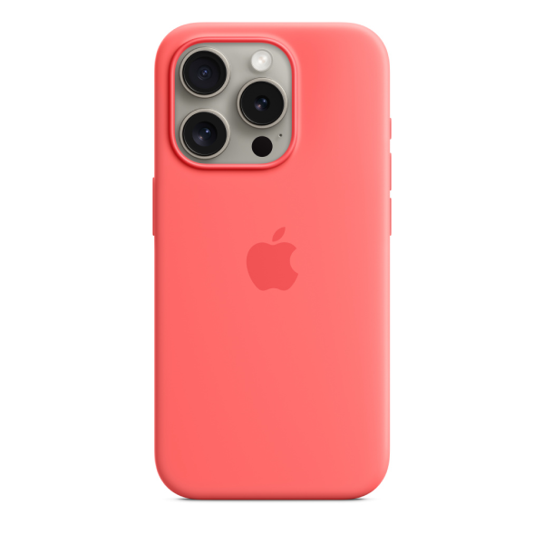 Чехол Apple для iPhone 15 Pro Silicone Case with MagSafe (MT1G3ZM/A) Guava 