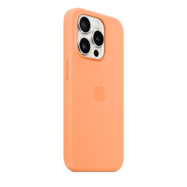 Чехол Apple для iPhone 15 Pro Silicone Case with MagSafe (MT1H3ZM/A) Orange Sorbet 