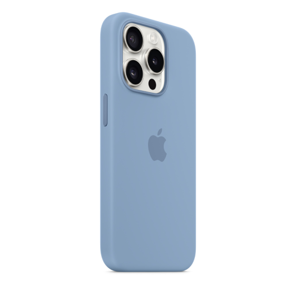 Чехол Apple для iPhone 15 Pro Silicone Case with MagSafe (MT1L3ZM/A) Winter Blue 