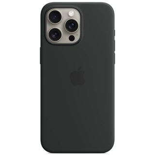 Чехол Apple для iPhone 15 Pro Max Silicone Case with MagSafe (MT1M3ZM/A) Black