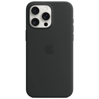 Чехол Apple для iPhone 15 Pro Max Silicone Case with MagSafe (MT1M3ZM/A) Black - фото 3