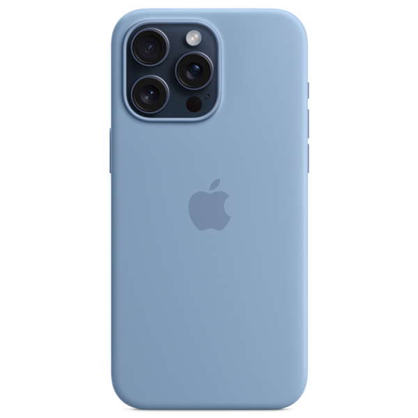 Чехол Apple для iPhone 15 Pro Max Silicone Case with MagSafe (MT1Y3ZM/A) Winter Blue
