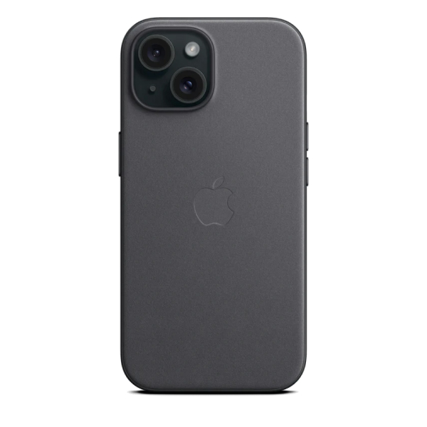 Чехол Apple для iPhone 15 FineWoven Case with MagSafe (MT393ZM/A) Black 