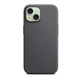 Чехол Apple для iPhone 15 FineWoven Case with MagSafe (MT393ZM/A) Black - фото 4