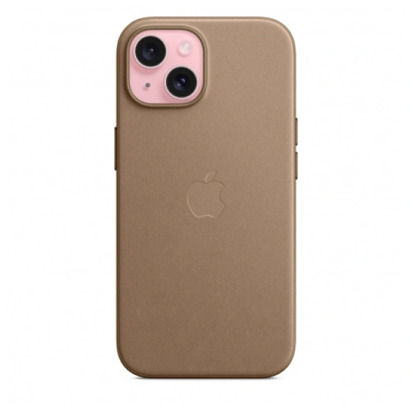 Чехол Apple для iPhone 15 FineWoven Case with MagSafe (MT3C3ZM/A) Taupe - фото 2