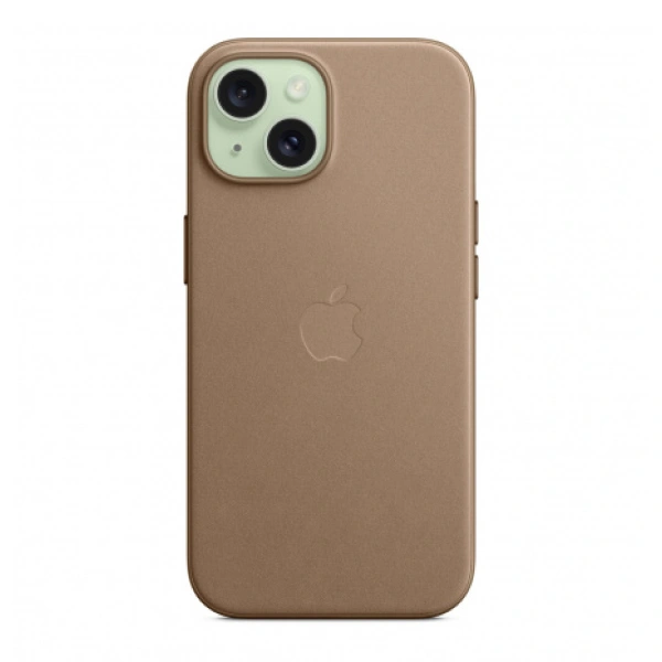 Чехол Apple для iPhone 15 FineWoven Case with MagSafe (MT3C3ZM/A) Taupe - фото 4