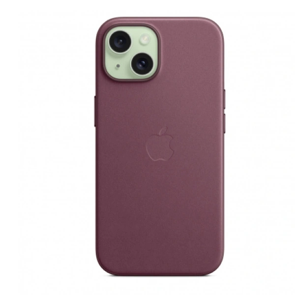 Чехол Apple для iPhone 15 FineWoven Case with MagSafe (MT3E3ZM/A) Mulberry - фото 4