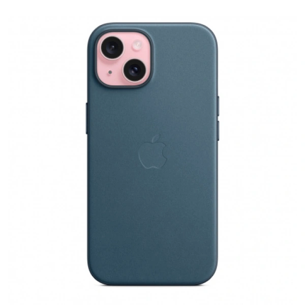 Чехол Apple для iPhone 15 FineWoven Case with MagSafe (MT3G3ZM/A) Pacific Blue - фото 2