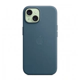 Чехол Apple для iPhone 15 FineWoven Case with MagSafe (MT3G3ZM/A) Pacific Blue - фото 4