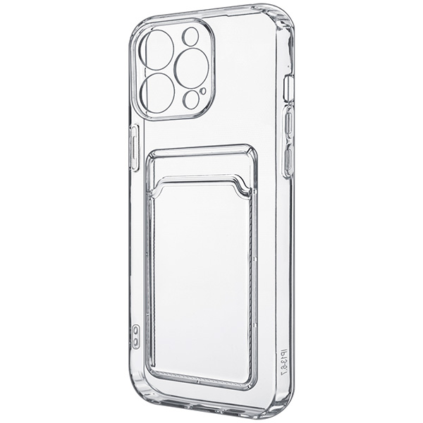 Чехол с визитницей Acron для iPhone 15 Pro Transparent