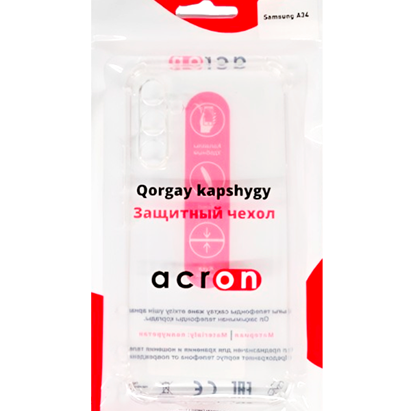 Чехол Acron для Galaxy A34 Transparent