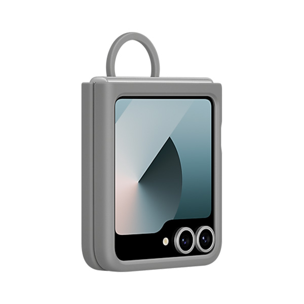 Чехол Samsung для Galaxy Z Flip6 Silicone Cover Gray (EF-PF741TJEGRU) - фото 3