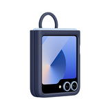 Чехол Samsung для Galaxy Z Flip6 Silicone Cover Blue (EF-PF741TNEGRU) - фото 3