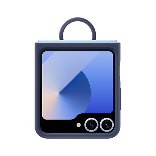 Чехол Samsung для Galaxy Z Flip6 Silicone Cover Blue (EF-PF741TNEGRU)