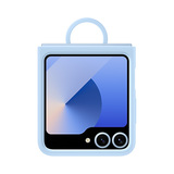 Чехол Samsung для Galaxy Z Flip6 Silicone Cover Blue (EF-PF741TLEGRU)