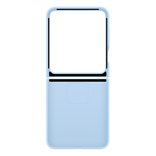 Чехол Samsung для Galaxy Z Flip6 Silicone Cover Blue (EF-PF741TLEGRU) - фото 6