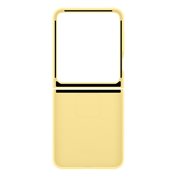 Чехол Samsung для Galaxy Z Flip6 Silicone Cover Yellow (EF-PF741TYEGRU) - фото 6