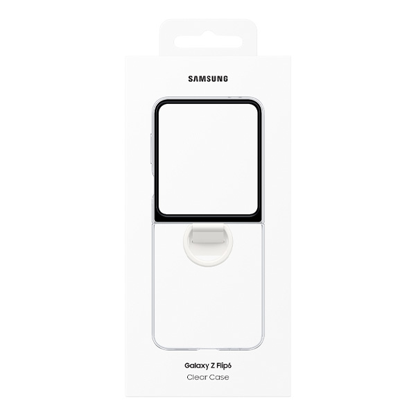 Чехол Samsung для Galaxy Z Flip6 Clear Cover Transparent (EF-QF741CTEGRU) - фото 3