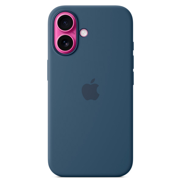 Чехол Apple для iPhone 16 Silicone Case with MagSafe Denim - фото 5