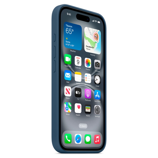 Чехол Apple для iPhone 16 Silicone Case with MagSafe Denim - фото 6