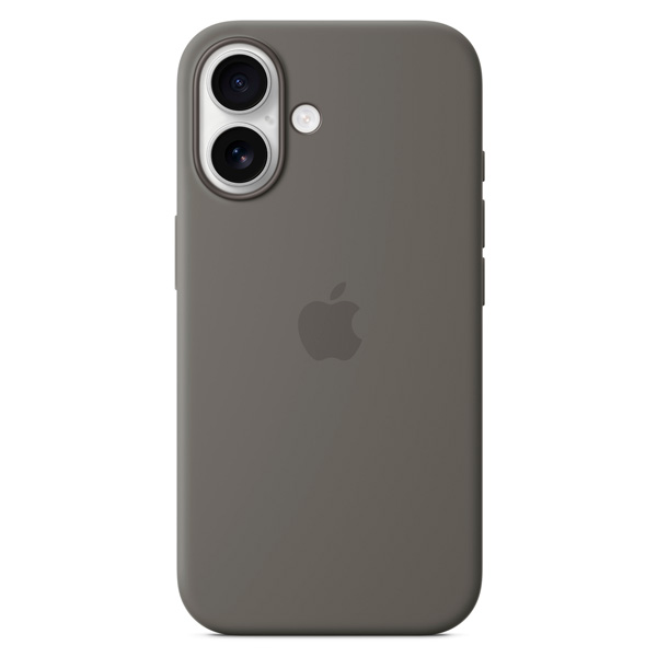 Чехол Apple для iPhone 16 Silicone Case with MagSafe Stone Gray - фото 4