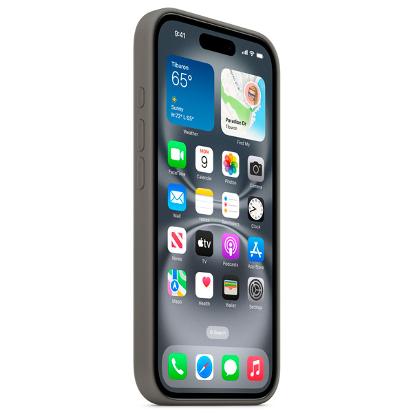 Чехол Apple для iPhone 16 Silicone Case with MagSafe Stone Gray - фото 6