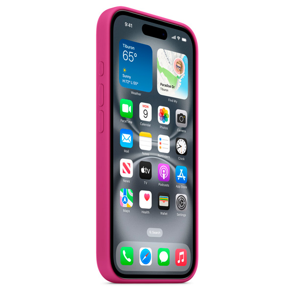 Чехол Apple для iPhone 16 Silicone Case with MagSafe Fuchsia - фото 6