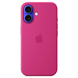 Тысқап Apple iPhone 16 Silicone Case with MagSafe Fuchsia үшін