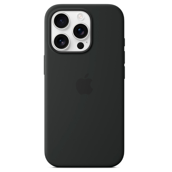 Чехол Apple для iPhone 16 Pro Silicone Case with MagSafe Black - фото 3