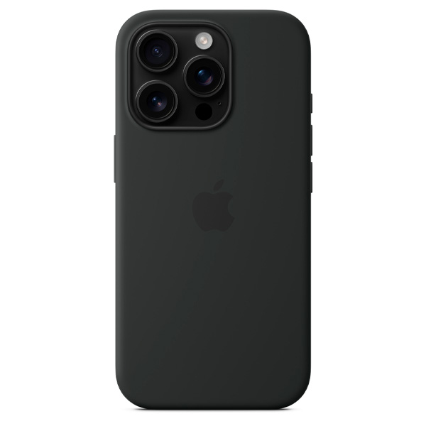 Чехол Apple для iPhone 16 Pro Silicone Case with MagSafe Black - фото 4